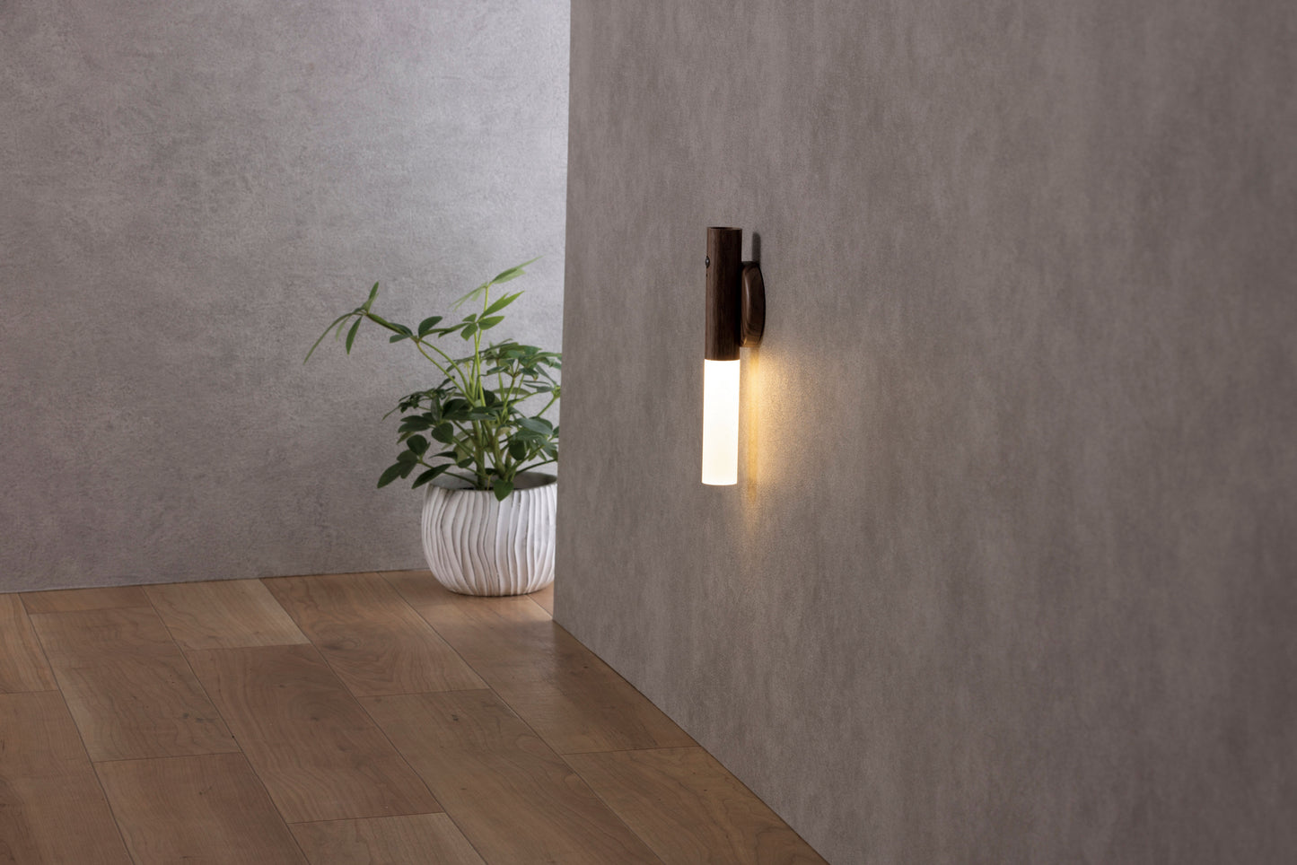 USB充電式 木目調スティックライト