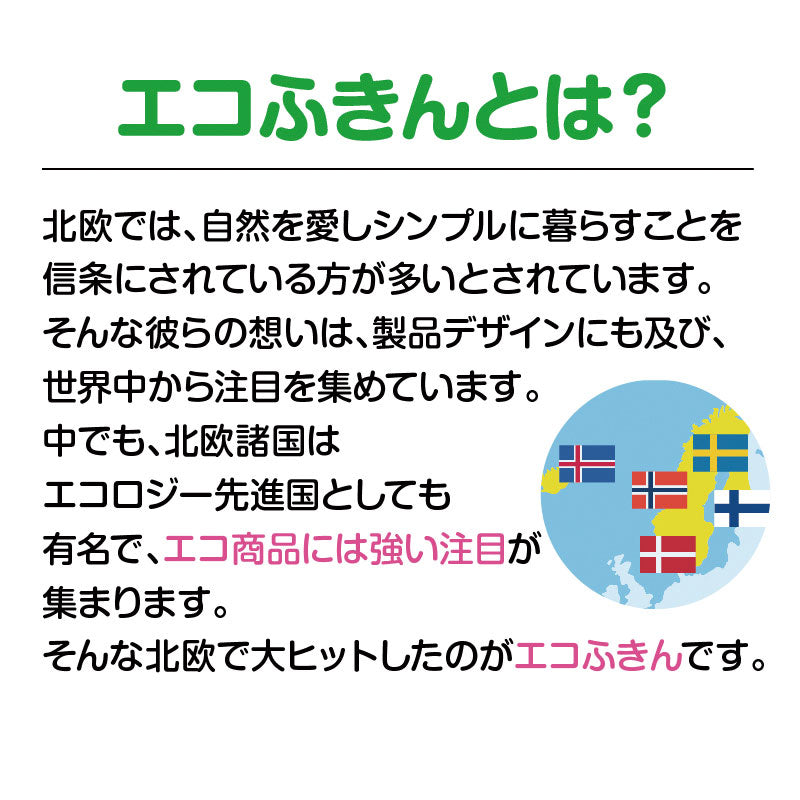 カラモ 超吸水!ecoふきん エコふきんの説明