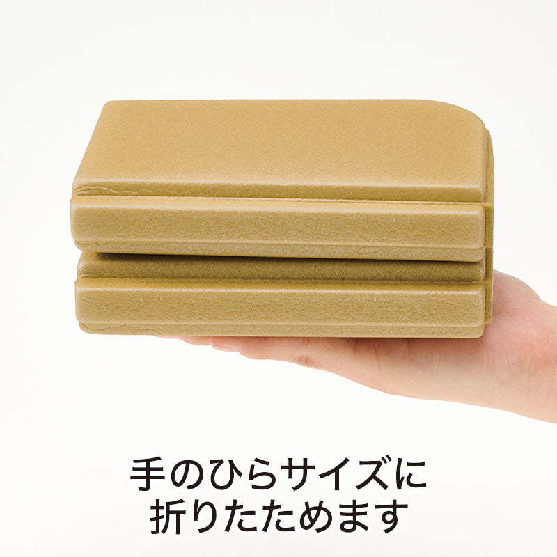 カラモ コンパクトになるレジャークッション(巾着付き)