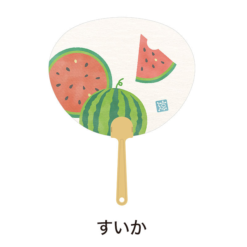 熱中症予防 夏の思ひ出ミニうちわ