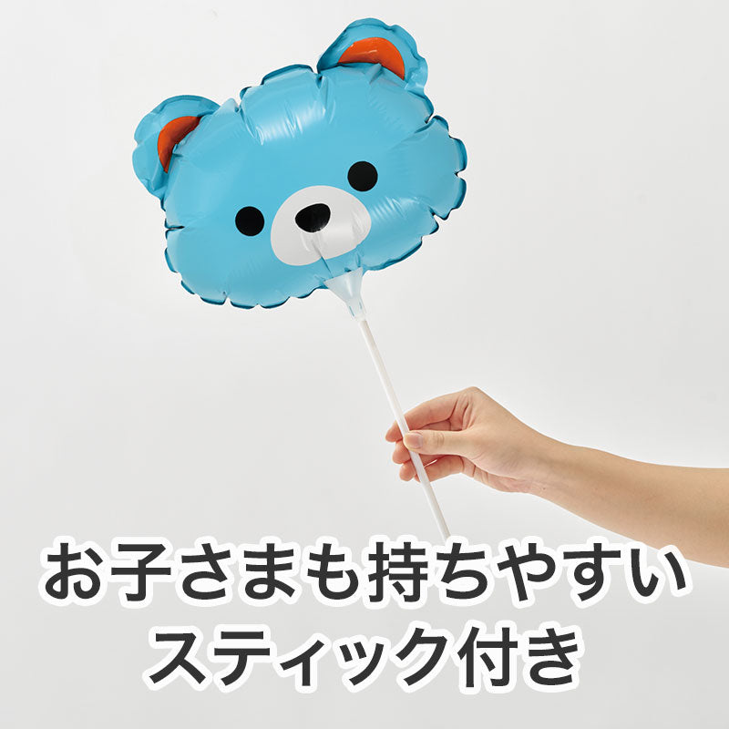 アニマルフェイスなスティックバルーン
