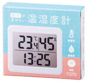数字が見やすい温湿度計