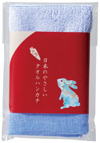 日本のやさしい大判タオルハンカチ