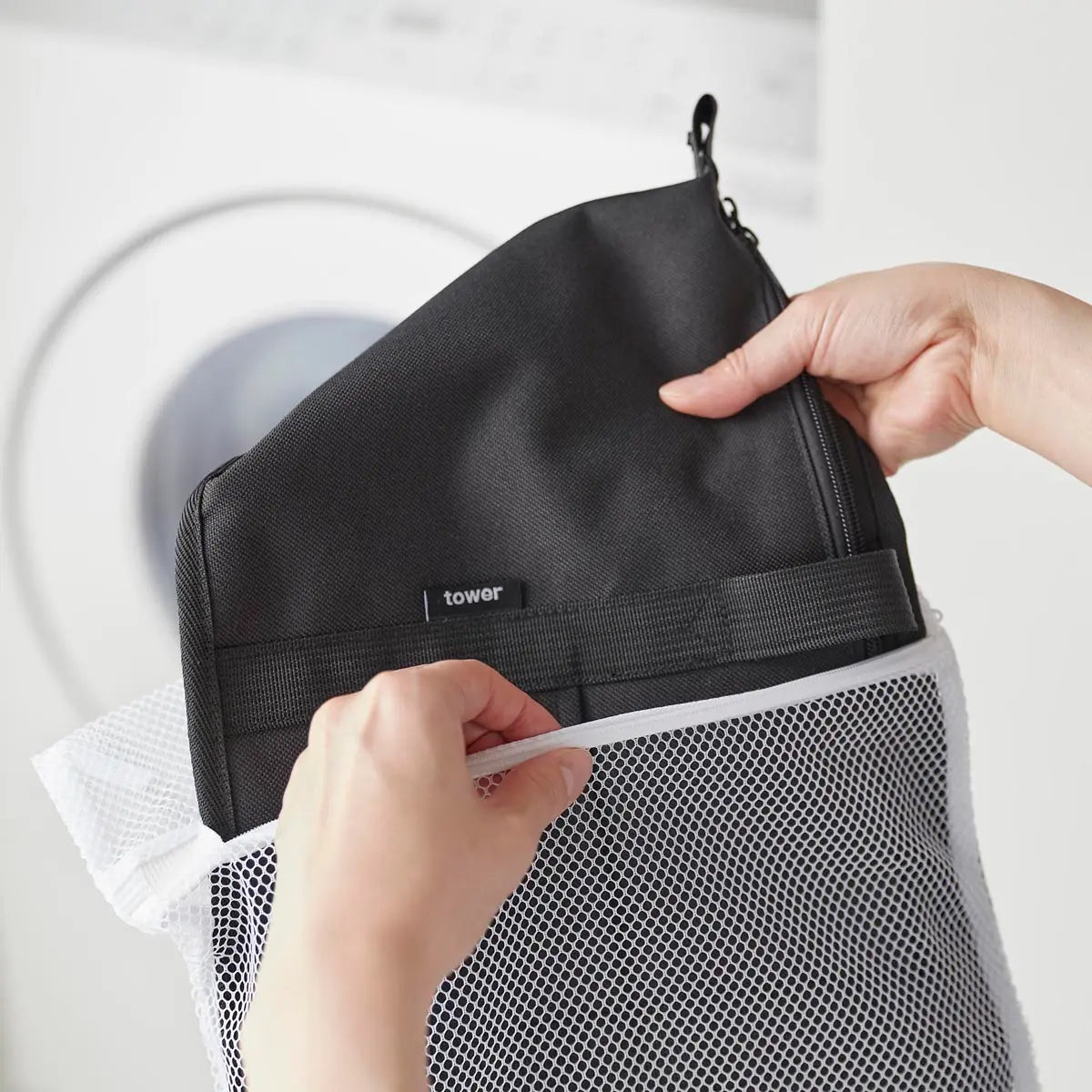 スーパー・コンビニ弁当がそのまま入る洗えるお弁当バッグ タワー