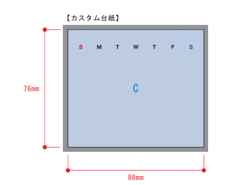アクリル万年カレンダー
