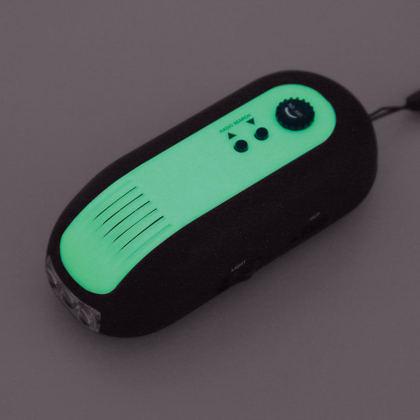 蓄光ダイナモ式充電ラジオライト