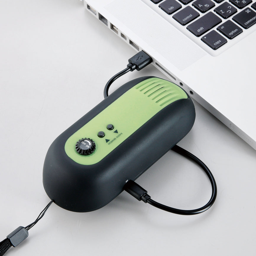 蓄光ダイナモ式充電ラジオライト