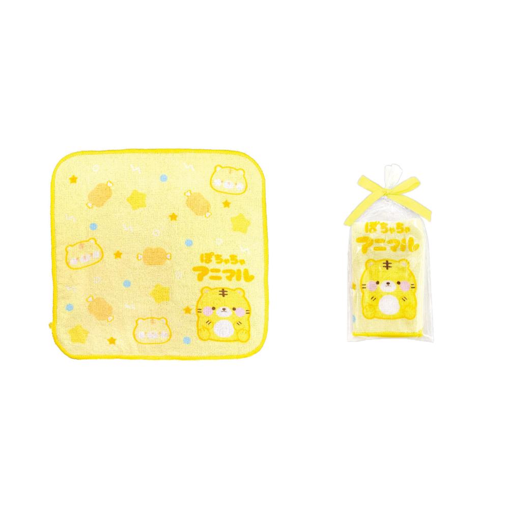ぽちゃちゃアニマル ギフトラッピングミニタオル1枚