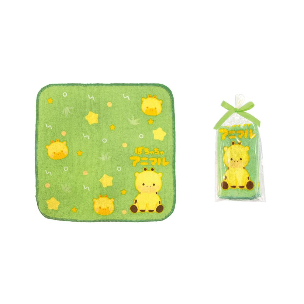 ぽちゃちゃアニマル ギフトラッピングミニタオル1枚