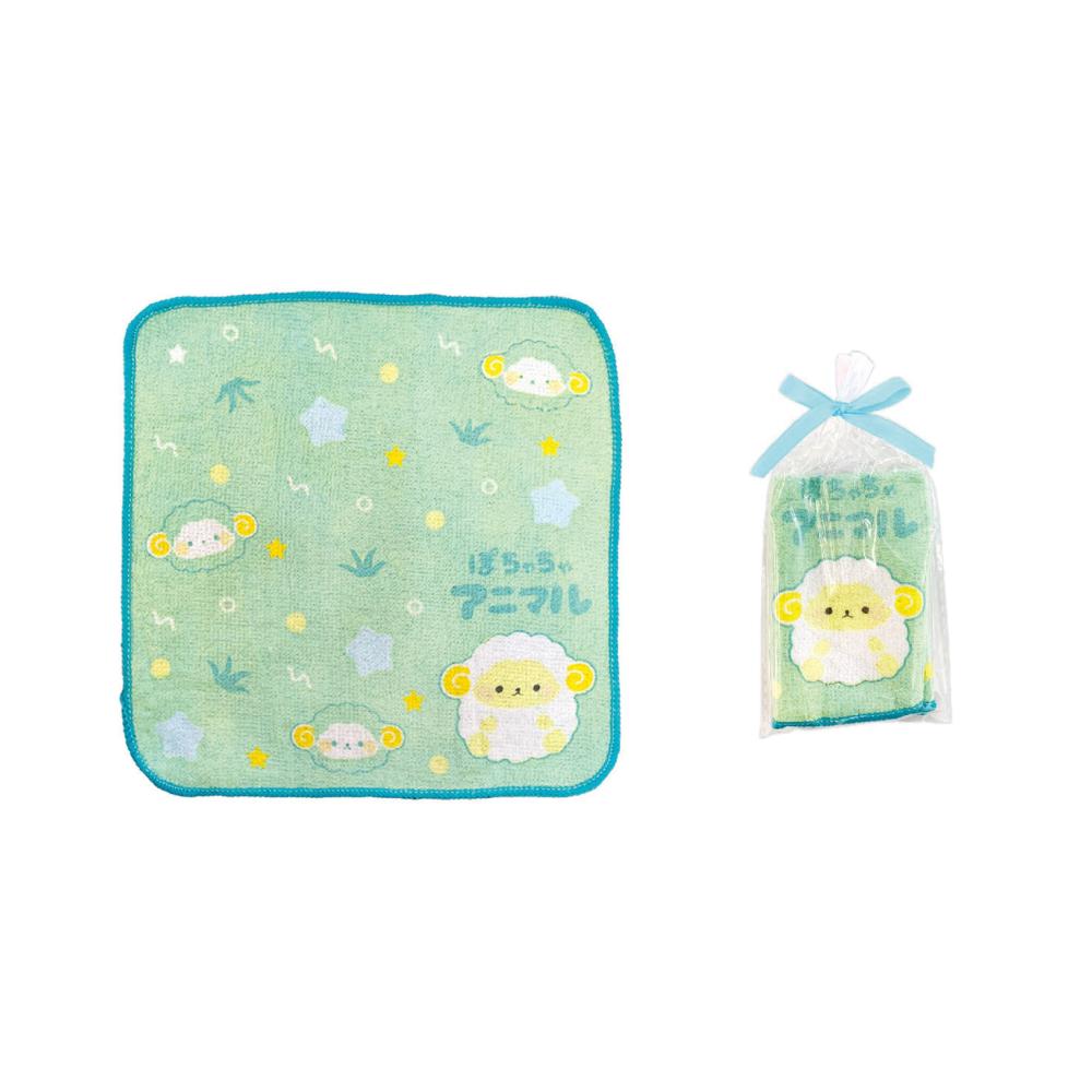 ぽちゃちゃアニマル ギフトラッピングミニタオル1枚