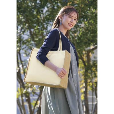肩掛けナチュラルトートバッグ - 販促日本一