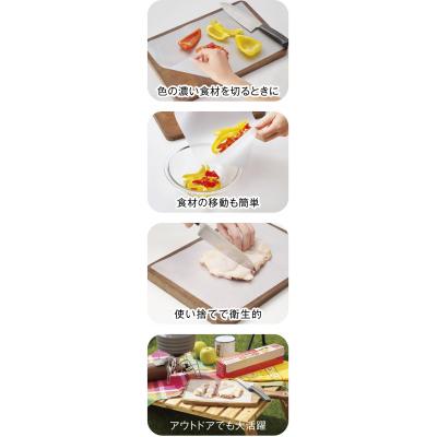スライドで簡単カット!よごれを防ぐまな板シート - 販促日本一