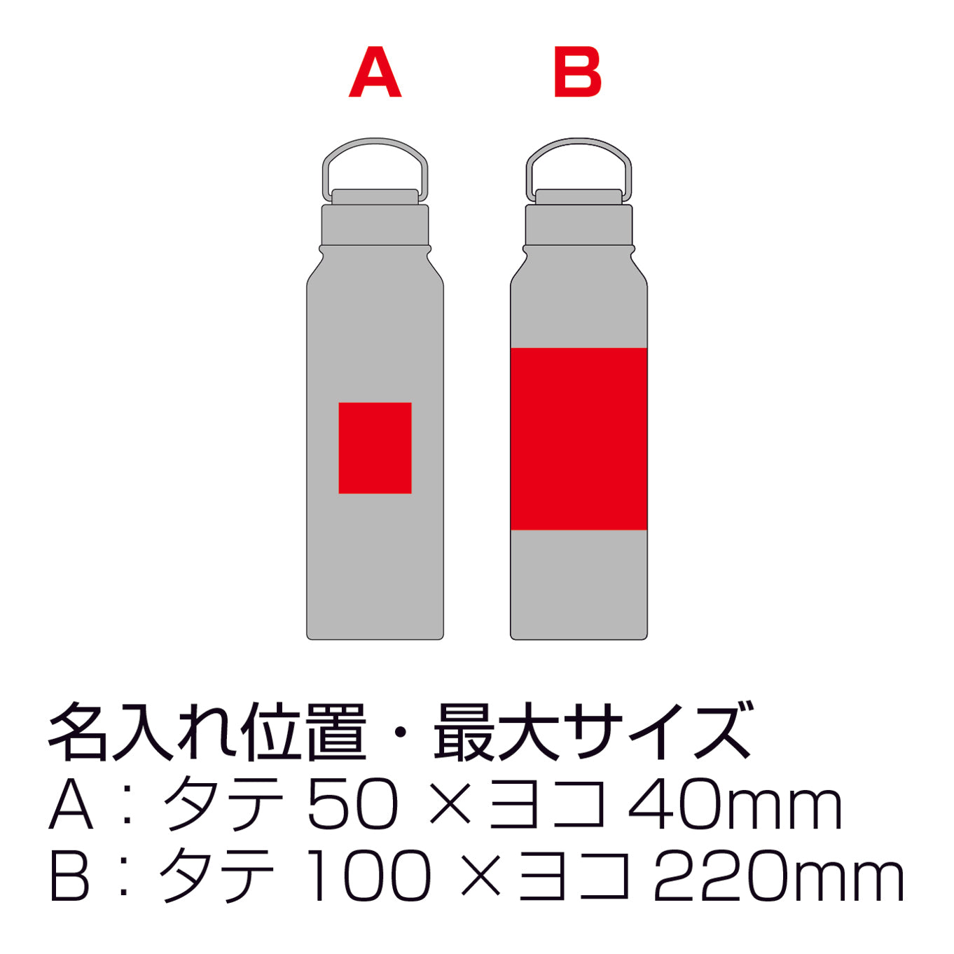 トゥーリフラスク・真空二重ステンレスボトル 1L(ハンドル付き)【色指定可】