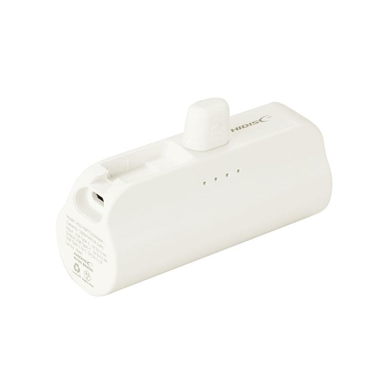 直挿タイプ 5000mAh モバイルバッテリー【色指定可】