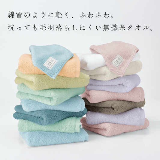 綿雪のようなタオル ベルベットカラー