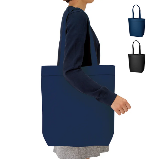 キャンバスベルトライントート ネイビー・ブラック