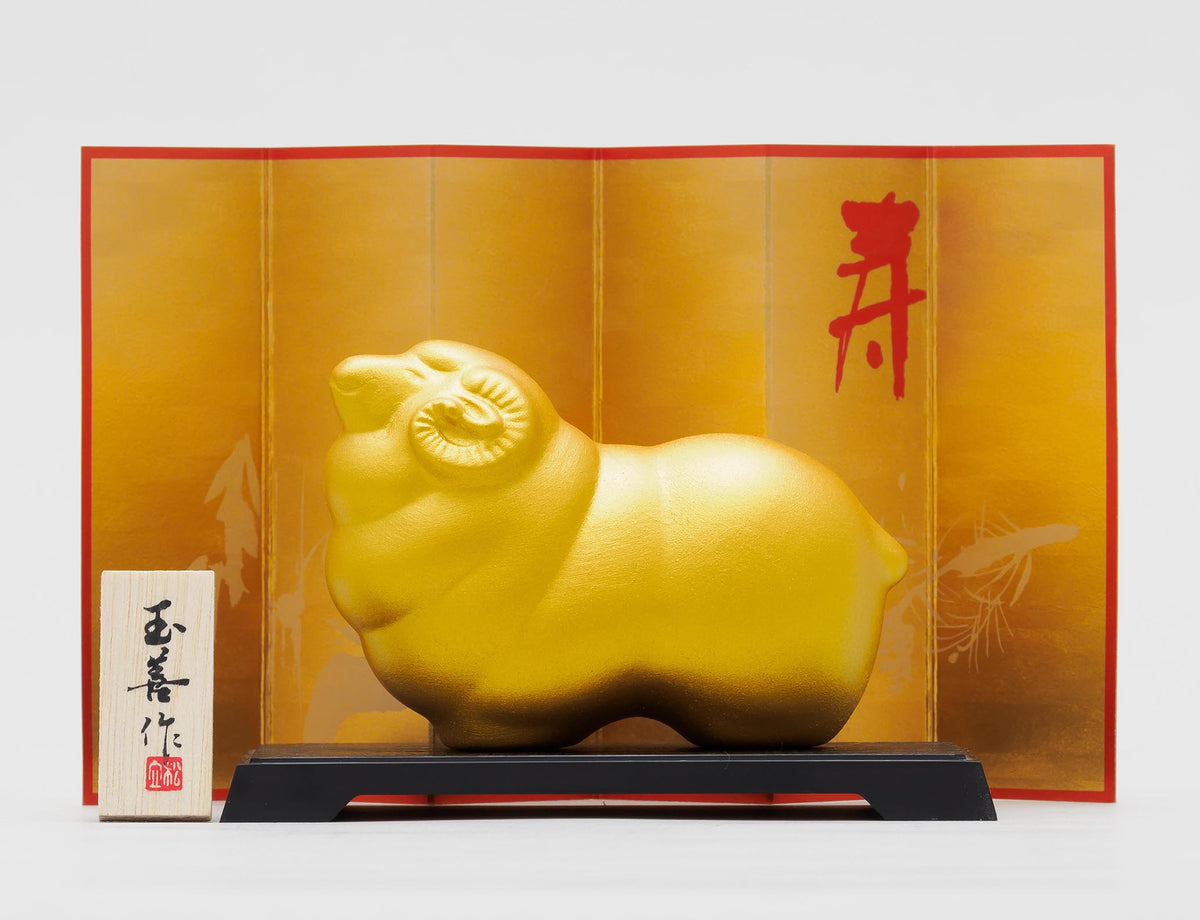 開運干支<未>パール金(小) 全体アップ