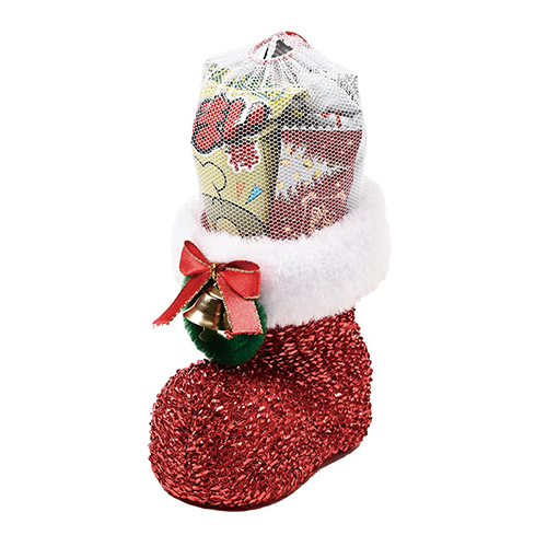 クリスマス・ラメブーツ(小)(お菓子入)