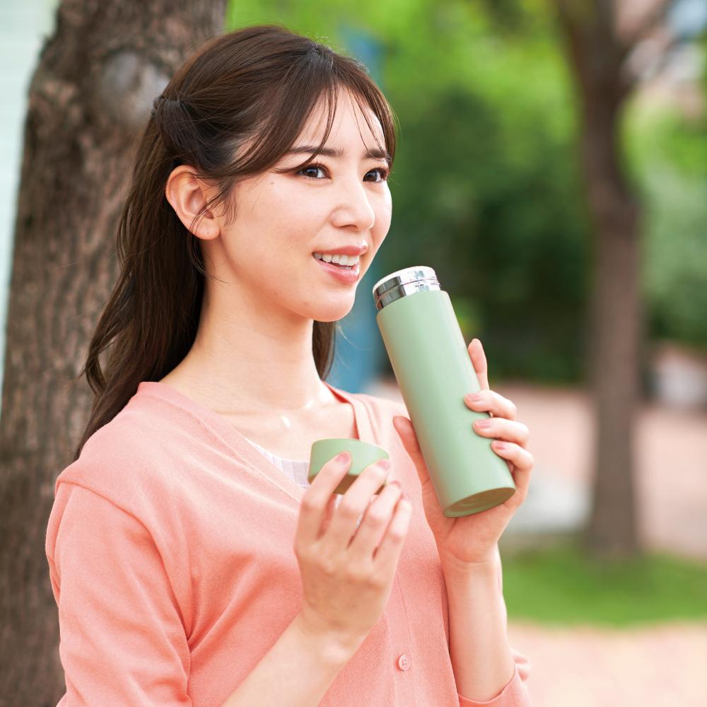 ストッパー付き真空ステンレスボトル230ml