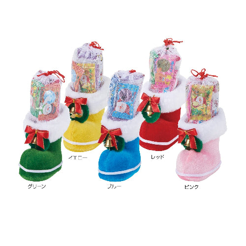 クリスマス カラフルミニブーツ カラーバリエーショ