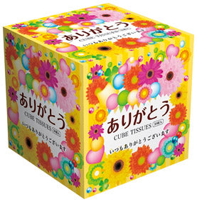ありがとうキューブBOXティッシュ50W