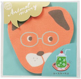 アニマルメリー 珪藻土ソフトコースター - 販促日本一