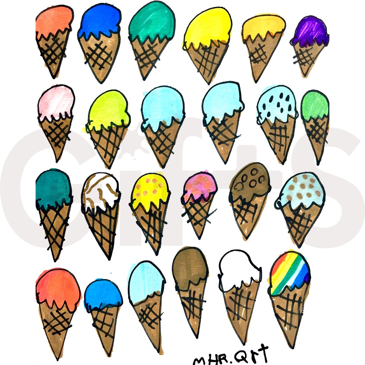 【GiftS】#42『アイスクリームの虹』MHR.art