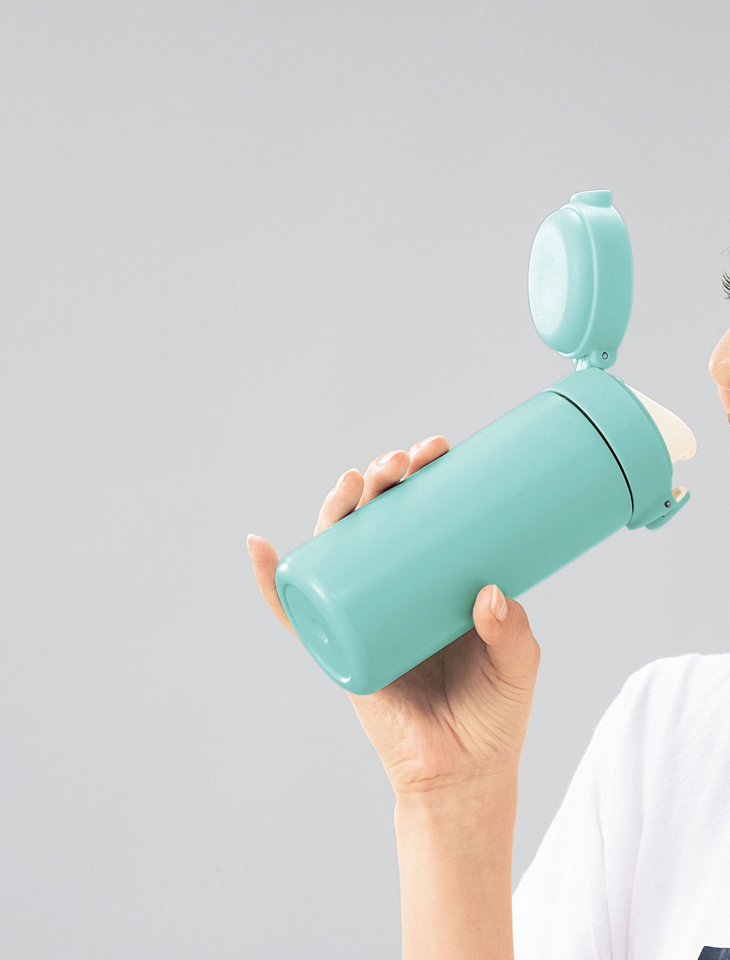 スパン/ワンタッチ真空ステンレスボトル300ml