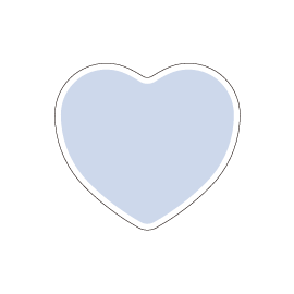 アクリルマグネット ハート