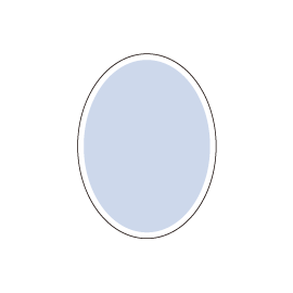 アクリルマグネット オーバル