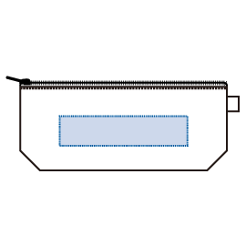 カラーファスナーキャンバスロングポーチ