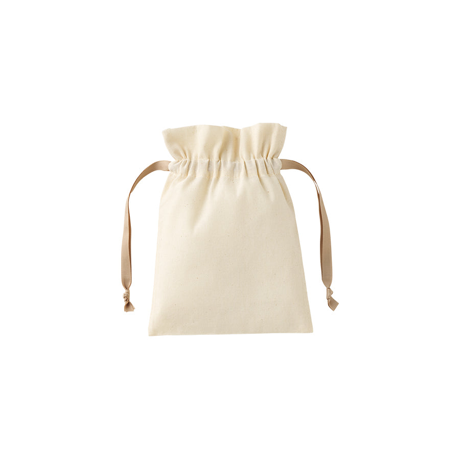 コットンカラーリボン巾着(S)