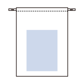 スウェード風巾着(L)