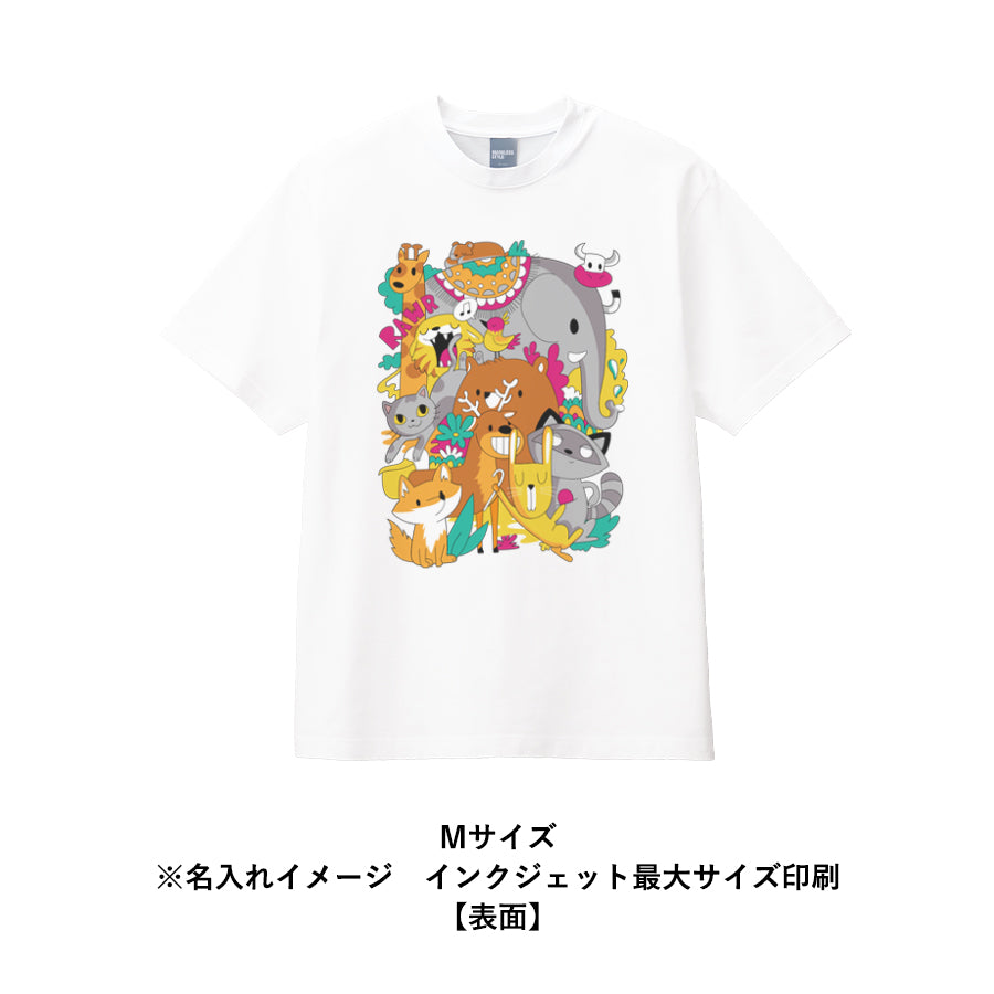 カスタムデザインコットンTシャツ 5.6オンス