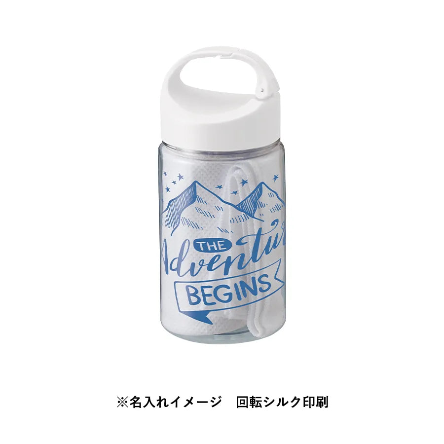 涼感フェイスタオル 抗菌タイプ(ボトルケース付) ホワイト