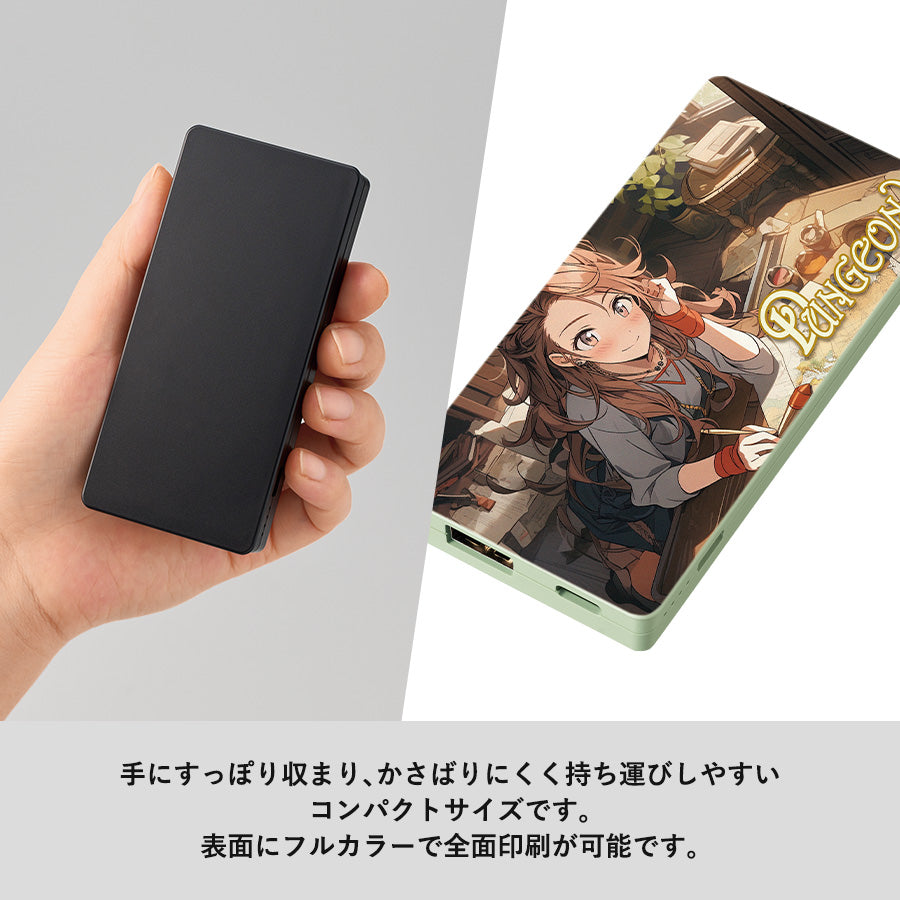 全面印刷できるモバイルチャージャー5000コンパクト