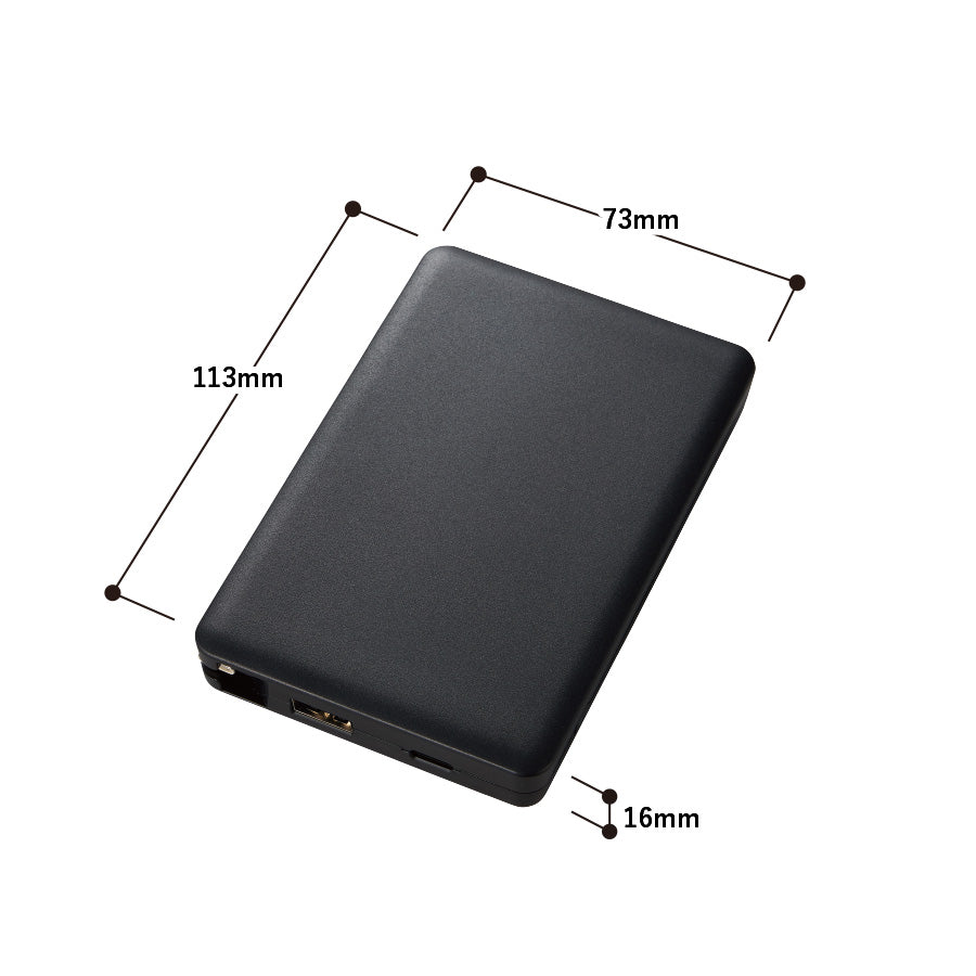 PD急速充電コードインモバイルチャージャー10000(全面印刷対応)