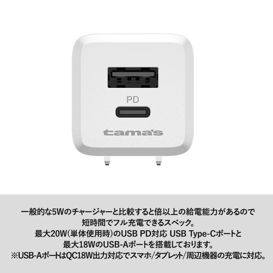 PD20Wコンセントチャージャー C+A