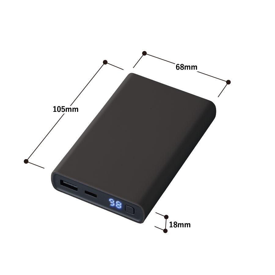 モバイルチャージャー10000 デジタル表示付