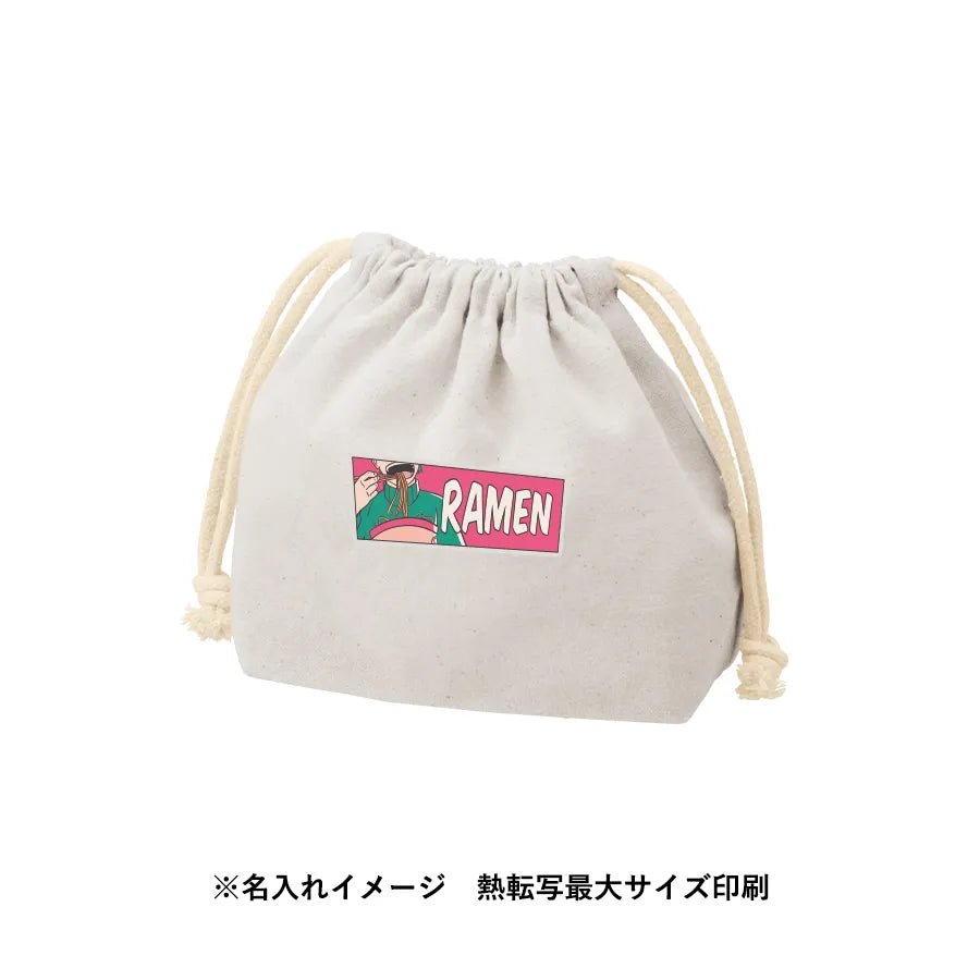 厚手コットンポーチ巾着(S) - 販促日本一