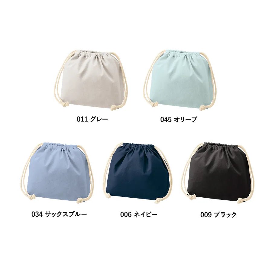 厚手コットンポーチ巾着(M) - 販促日本一