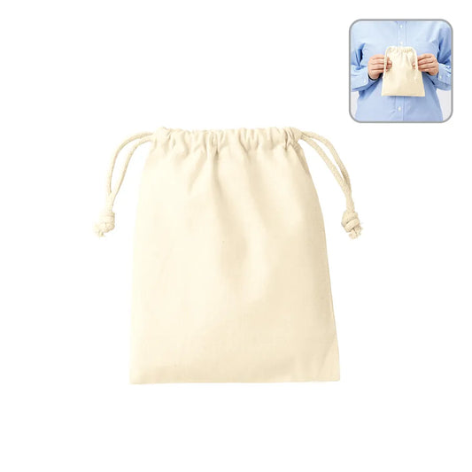 コットン巾着(S) ナチュラル