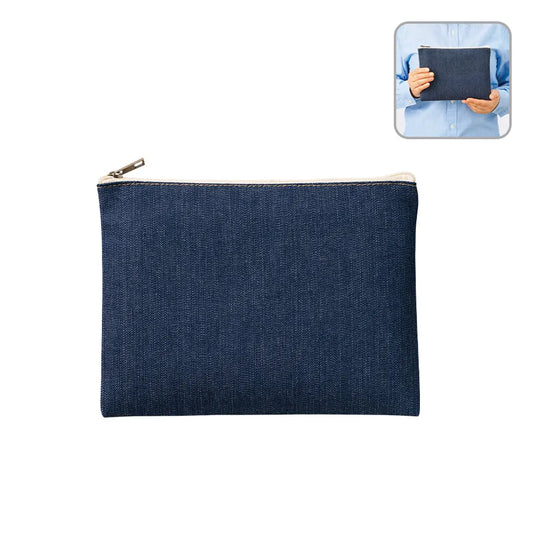 デニムフラットポーチ(M) インディゴ