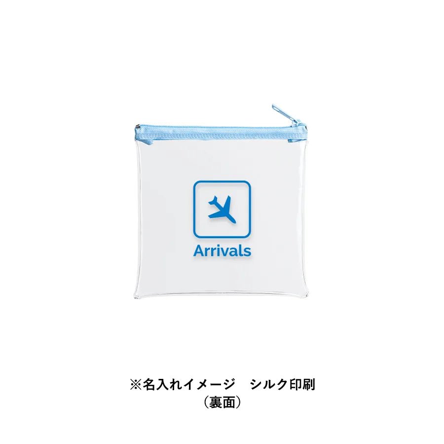 カラーファスナークリアポーチ(S) - 販促日本一