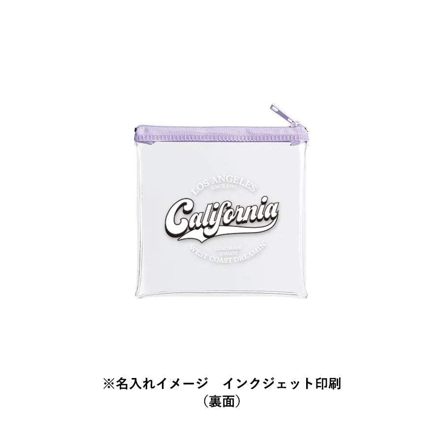 カラーファスナークリアポーチ(S) - 販促日本一