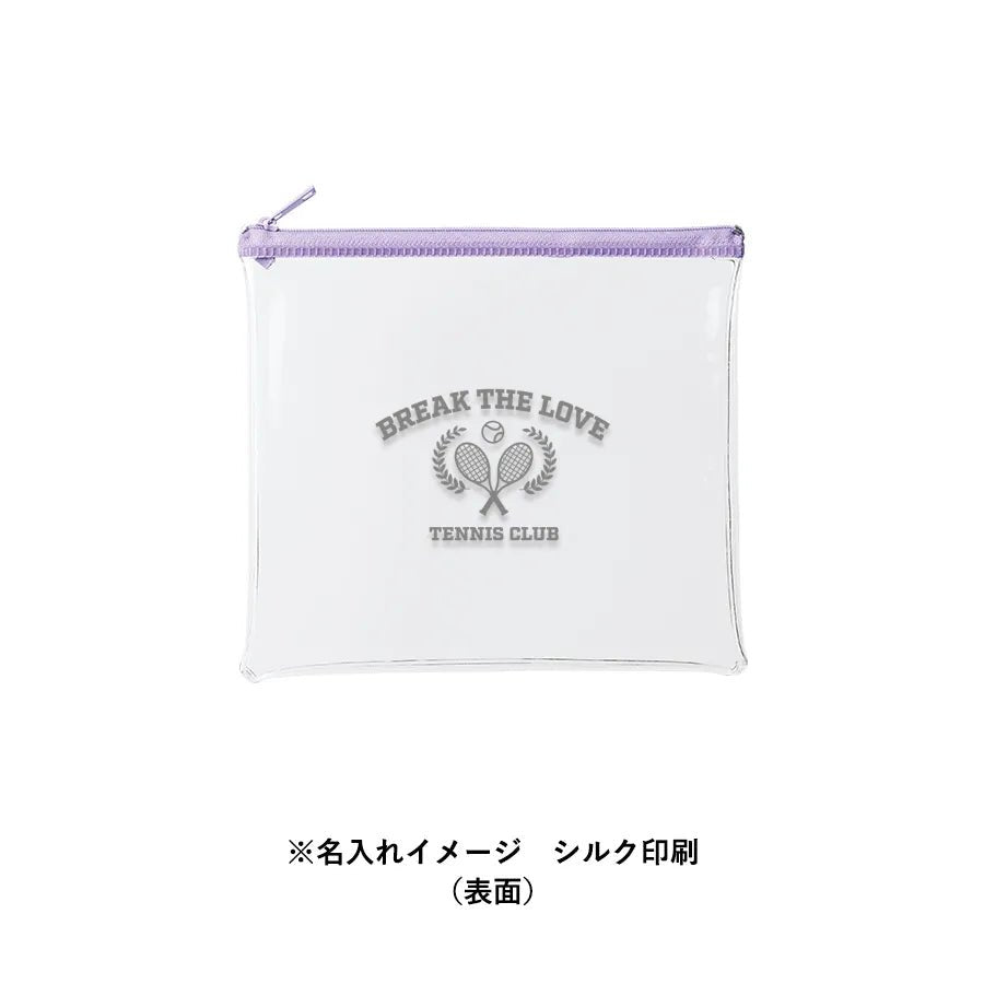 カラーファスナークリアポーチ(M) - 販促日本一