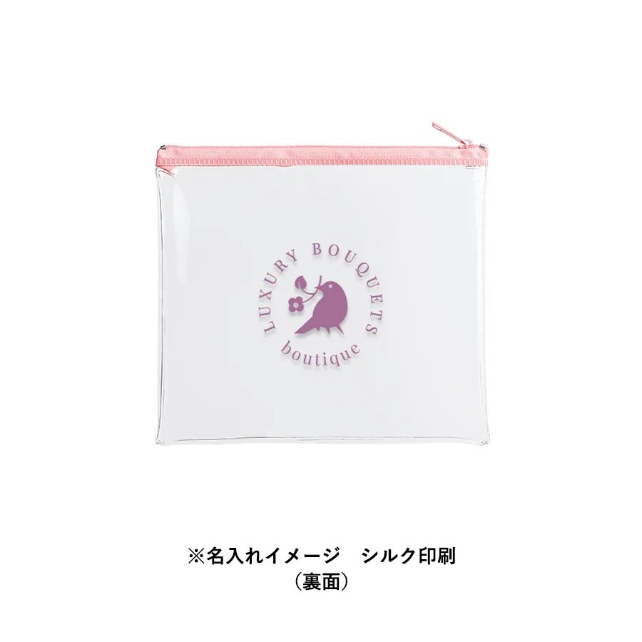 カラーファスナークリアポーチ(M) - 販促日本一