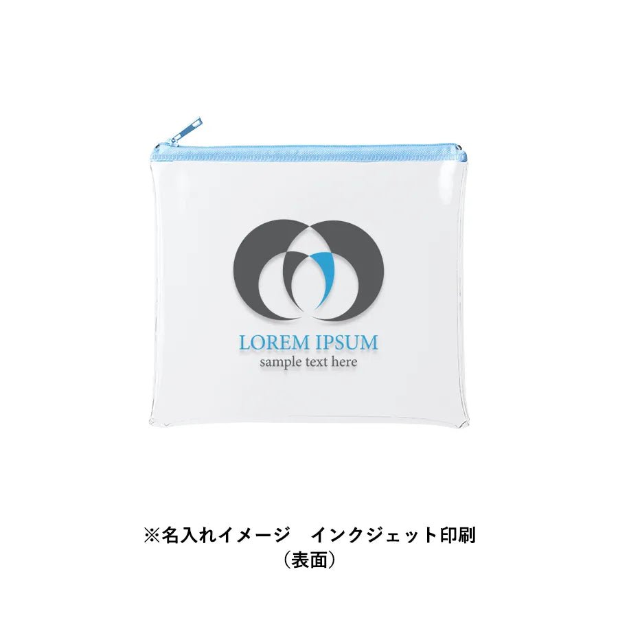 カラーファスナークリアポーチ(M) - 販促日本一