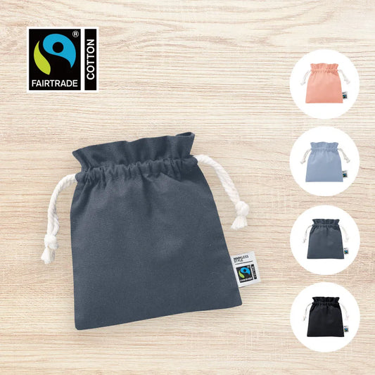 フェアトレードコットンフリル巾着(S)