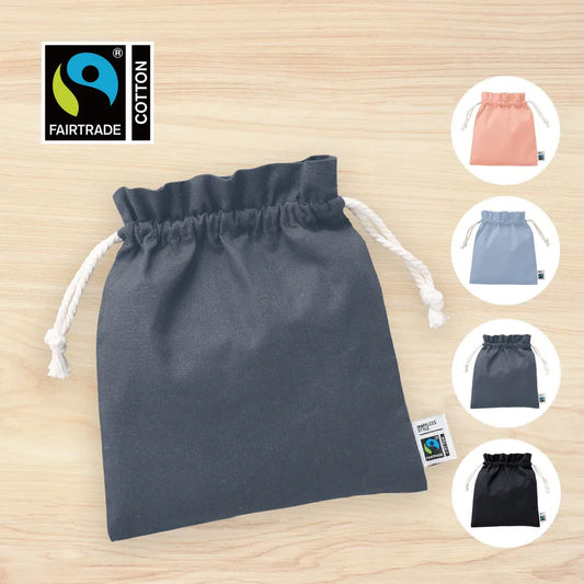 フェアトレードコットンフリル巾着(M)